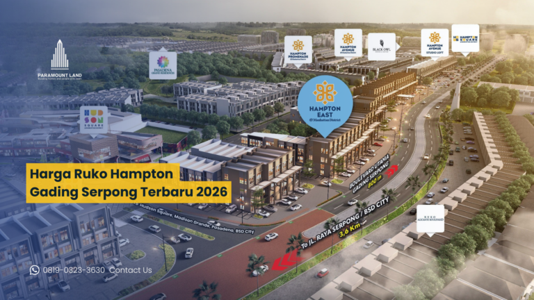 Harga Ruko Hampton Gading Serpong Terbaru 2026